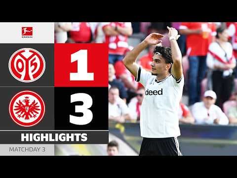 Uzun Stars Against Mainz! | MAINZ 05 - EINTRACHT FRANKFURT | Highlights | Matchday 3 – Bundesliga