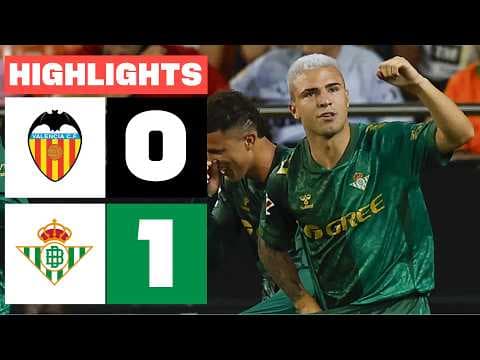 VALENCIA CF 0 - 1 REAL BETIS | RESUMEN LALIGA EA SPORTS