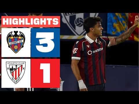 LEVANTE UD 3 - 1 ATHLETIC CLUB | RESUMEN LALIGA EA SPORTS