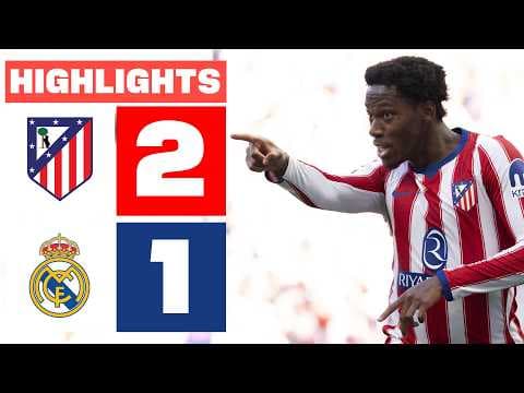 ATLÉTICO DE MADRID 2 - 1 REAL MADRID | RESUMEN LALIGA EA SPORTS